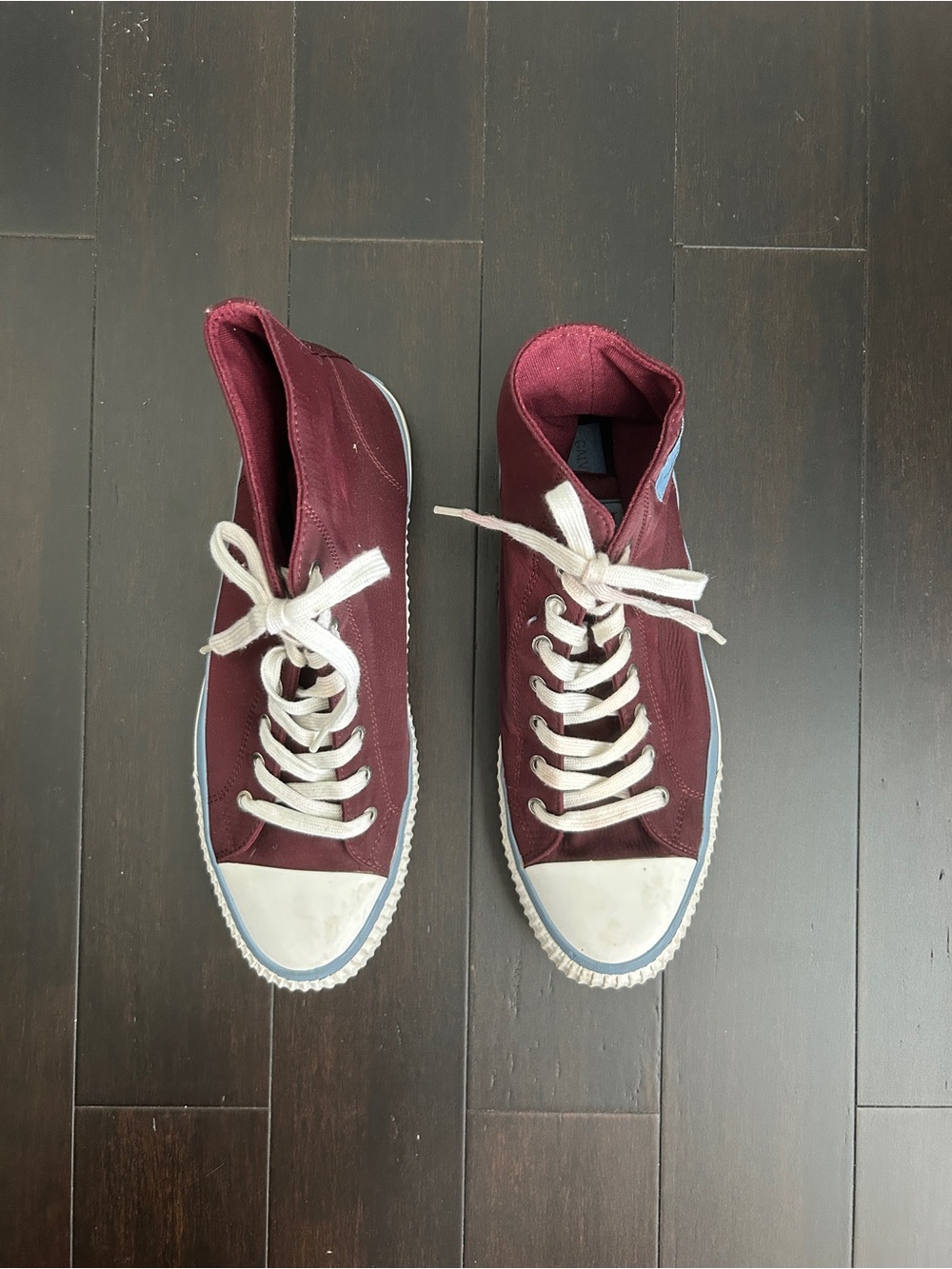 Calvin Klein Men's High-Top Sneakers - Burgundy